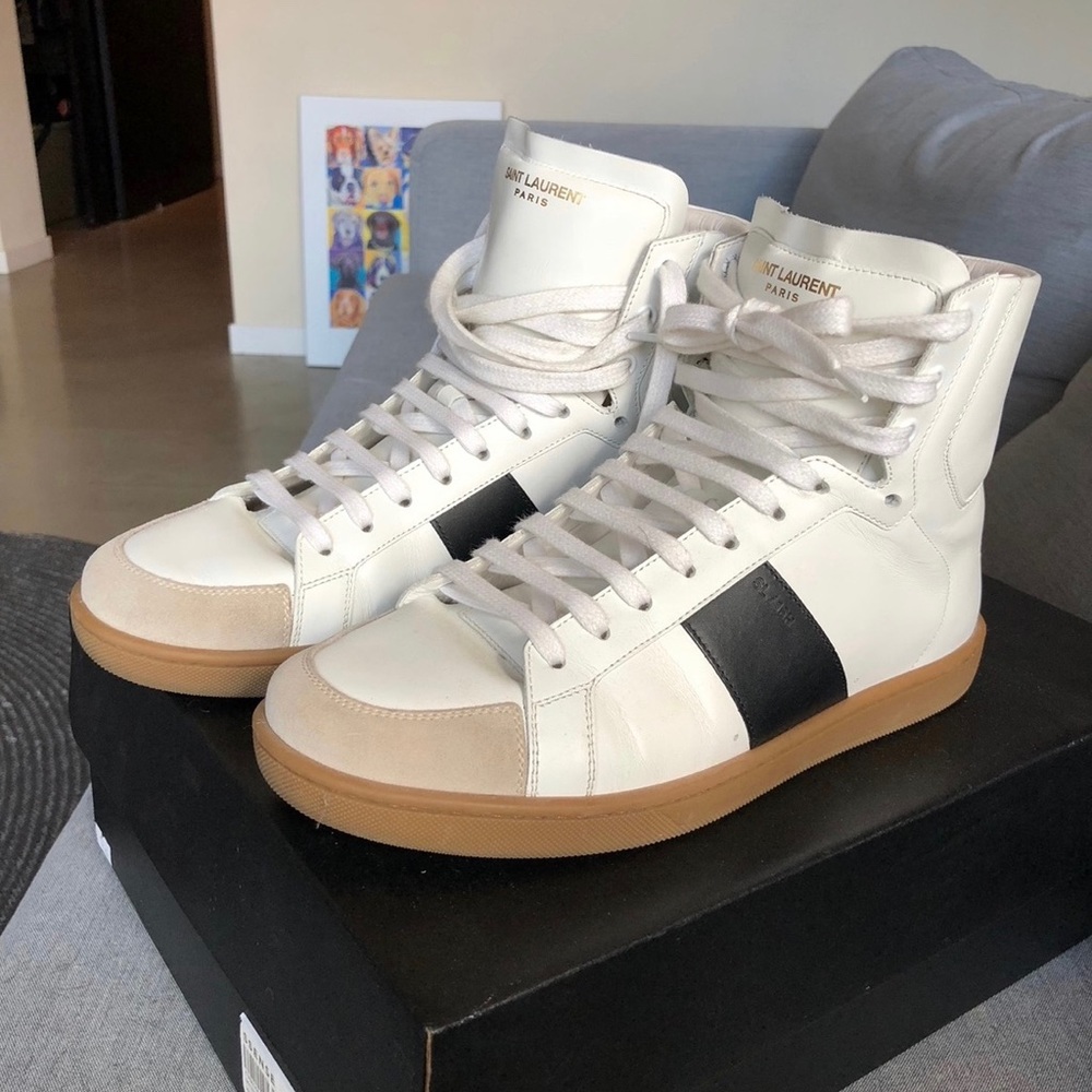 SAINT LAURENT PARIS COURT CLASSIC HIGH TOPS 40
